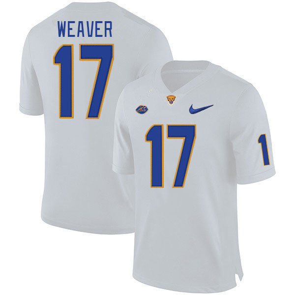 Pitt Panthers #17 Rashad Weaver College Football Jerseys Stitched Sale-White